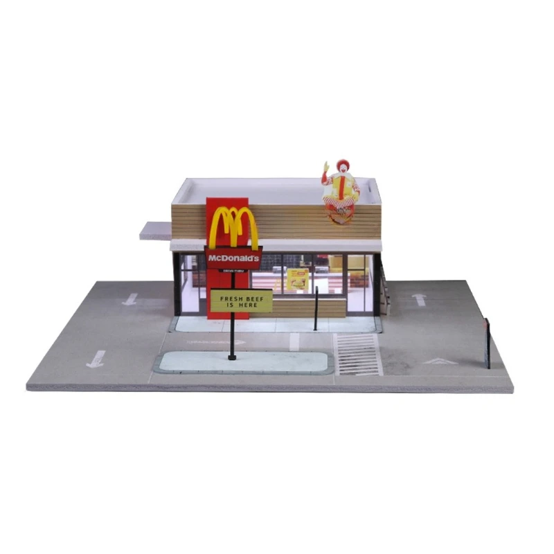 

American McDonald's lighting version scene simulation model
