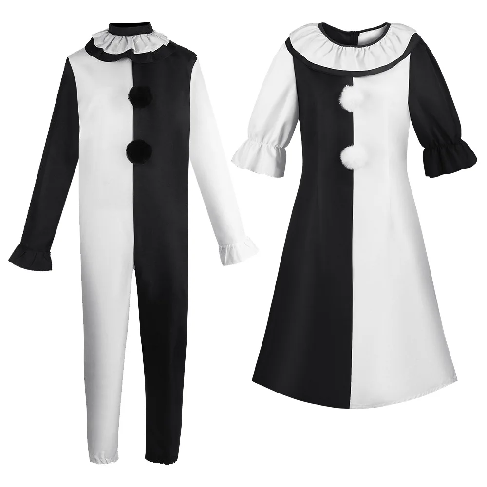 

Сломанная душа Клоун Косплей Костюм Хэллоуин Тема ужасов Женский традиционный костюм Сценическое представление Полиэстер Материал