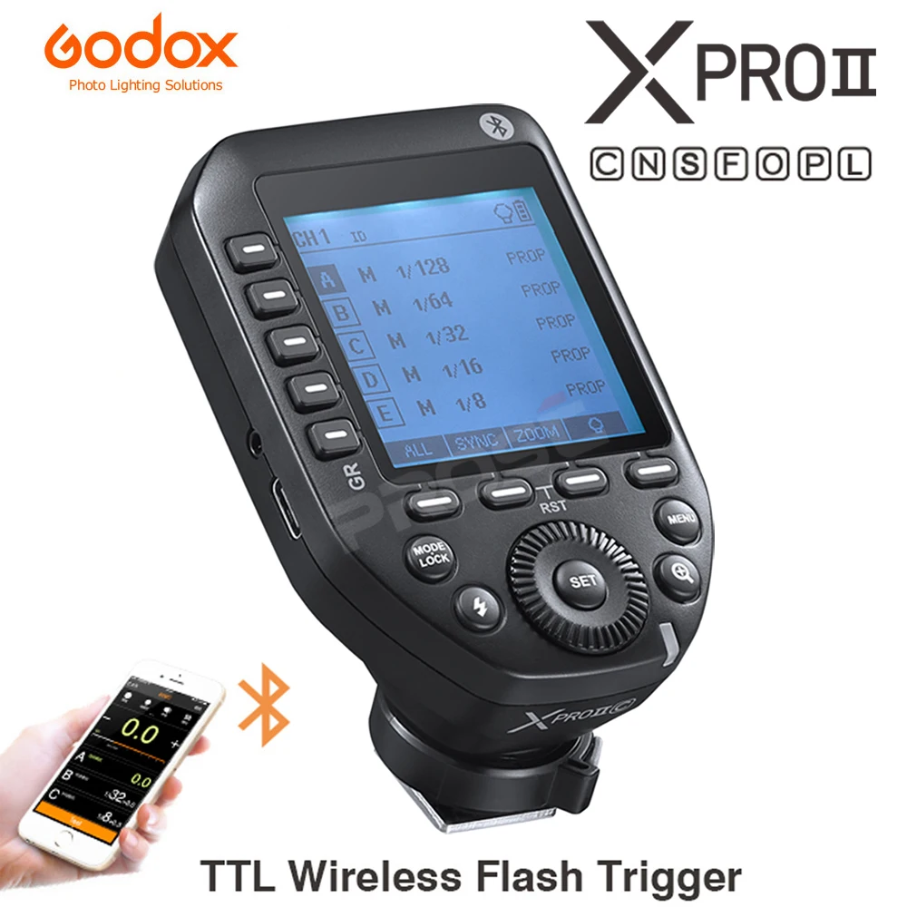 Godox XPROII Trigger XPROII-L XPROII-C XPROII-N XPROII-S XPROII-F TTL HSS LCD Screen Transmitter for Leica Canon Nikon Camera