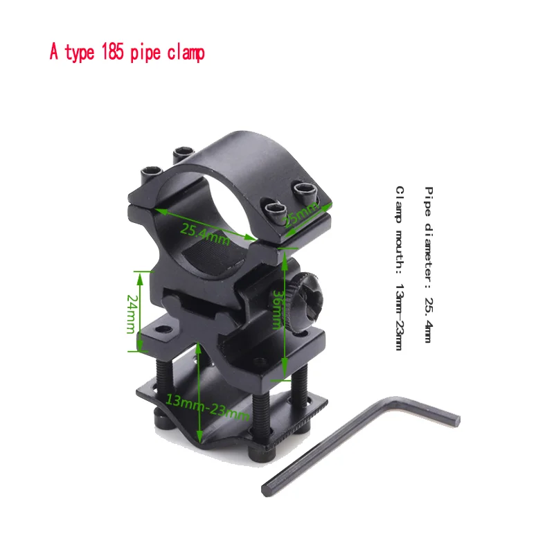 Perlengkapan adaptor multifungsi penjepit kupu-kupu penjepit kursi tabung diameter m4 AR15 Aksesori senapan diameter penjepit kursi tabung penjepit