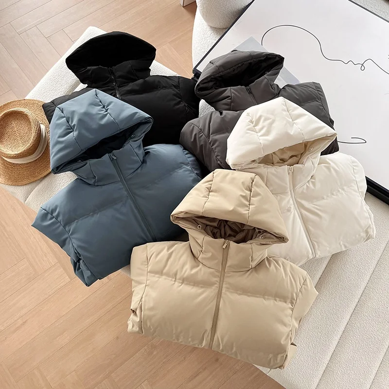 Nieuwe Winter Thiened Witte Du Down Jaet Kapmantel Sl Sed In Paskamer Dames Faion Koudebestendige Bovenkleding