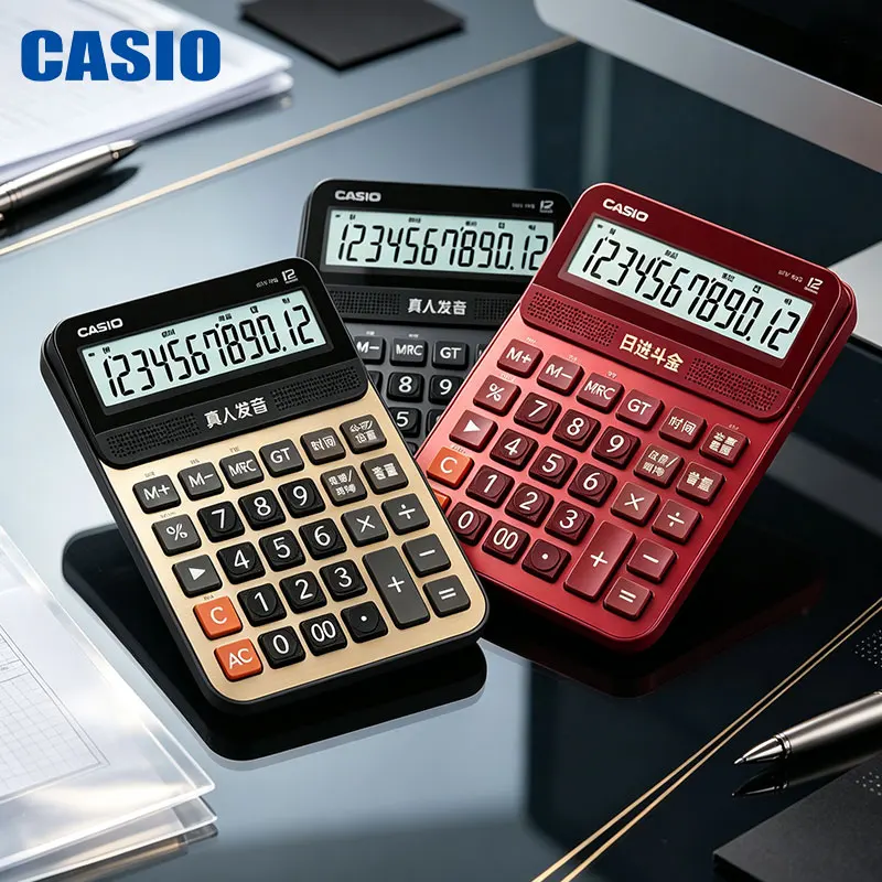 Casio GY/DY-120 high-end business calculator with cumulative statistics function, office finance desktop computer