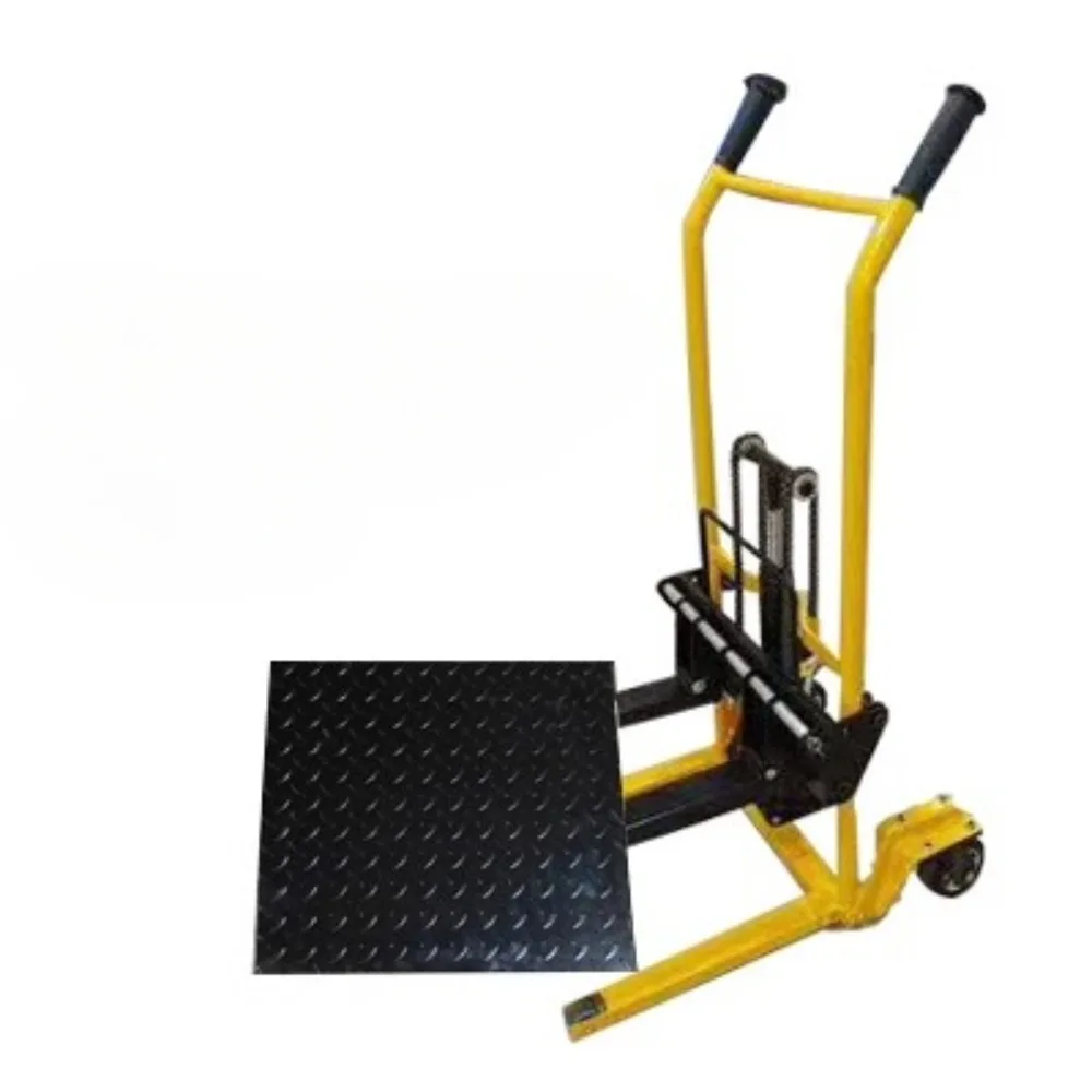 Mini forklift manual hydraulic stacker light small handling