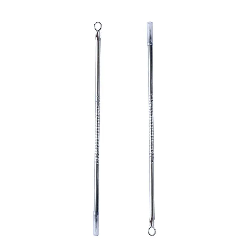 Silver Face Skin Care Stainless steel Pore Cleaner Pimples Blackhead Remover Comedone Acne Blemish Extractor