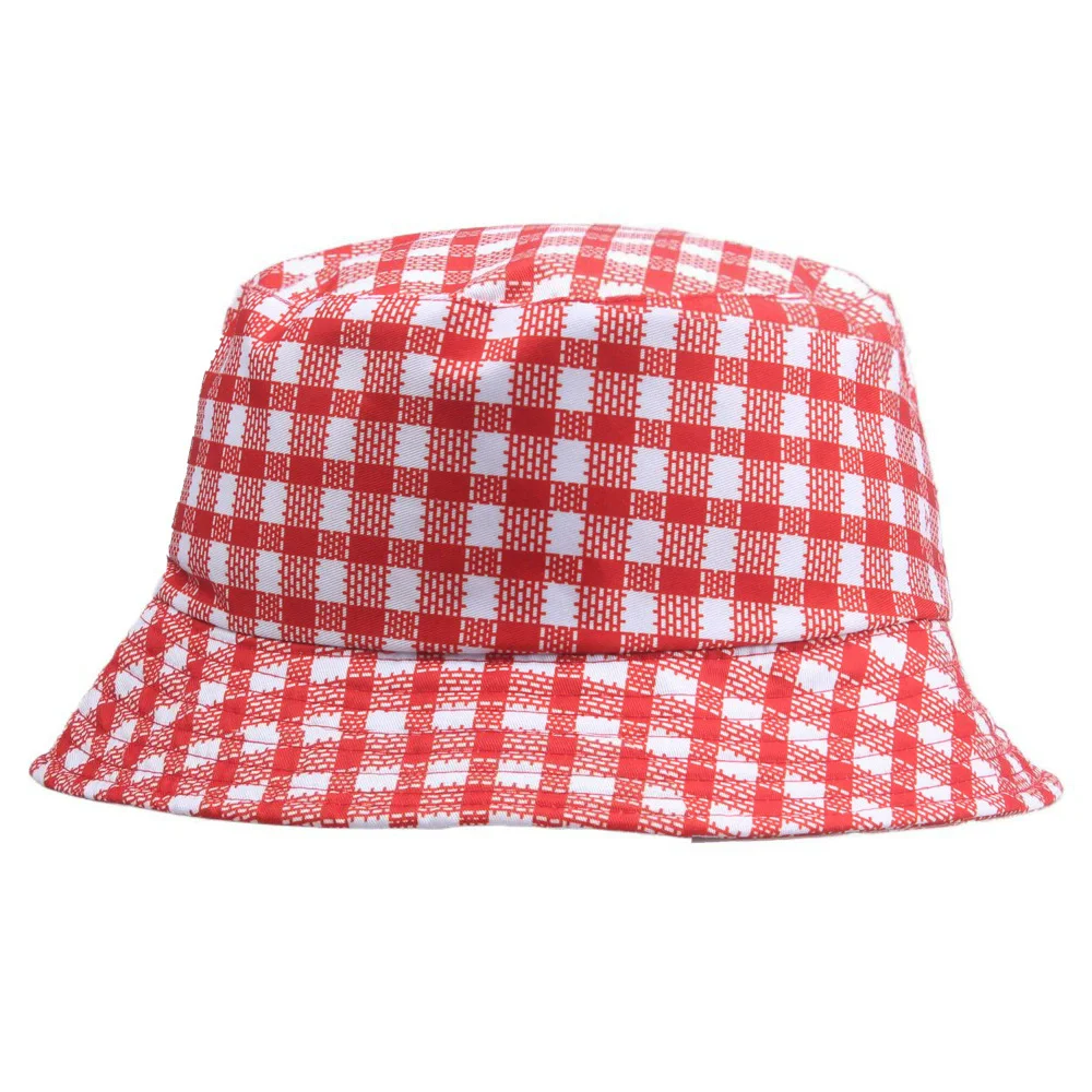 Custom Logo Printed Fashion Maple Leaf Printed Bucket Hat Women's Outdoor Travel Sun Hat Double-sided Can Wear Pot Hat Men