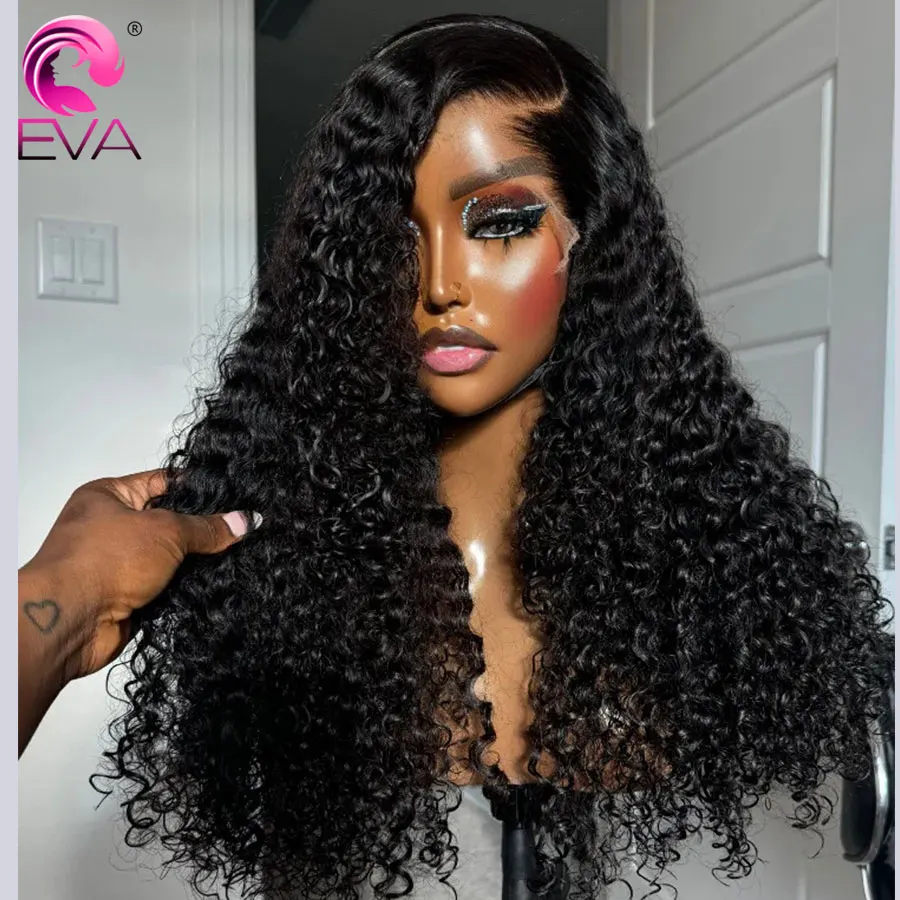 Raw Vietnamese Burmese Curly HD Lace Wigs 5x5 Glueless Ready To Wear Wigs Kinky Curly Human Hair Pre Plucked HD Lace Closure Wig