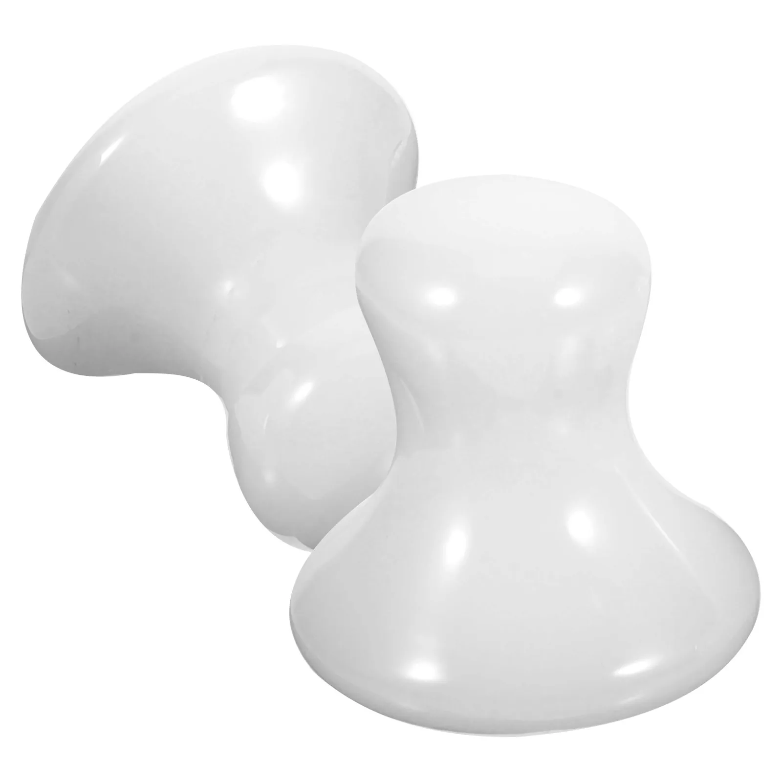 

2pcs Rose Shaped Roller Skincare Massage Stone Lightweight For Home Office Use Multi Functional Beauty