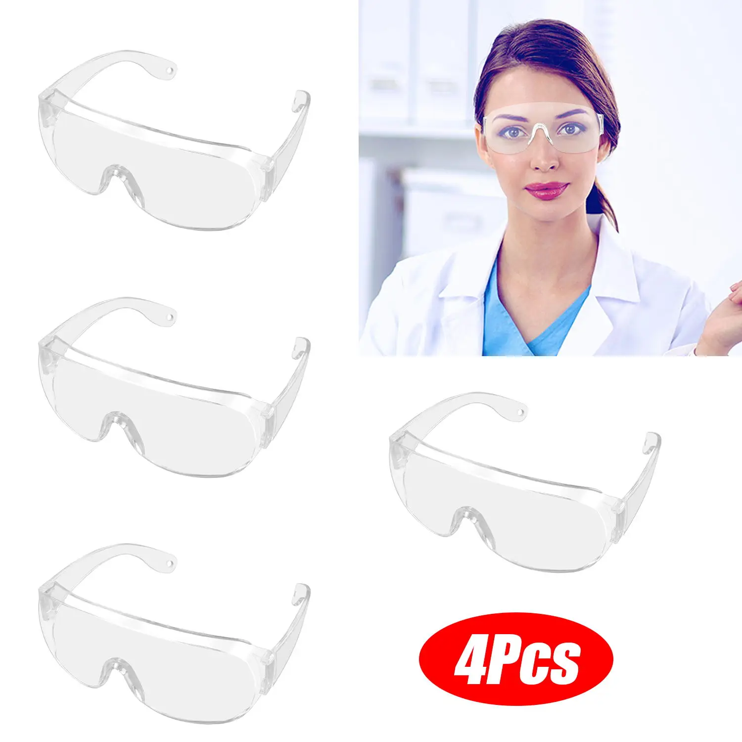 Safety Protective Glasses Eye Protection Anti-fog Splash Wind Dust Goggels Industrial lab Working Construction Ansi Z87 CE EN166