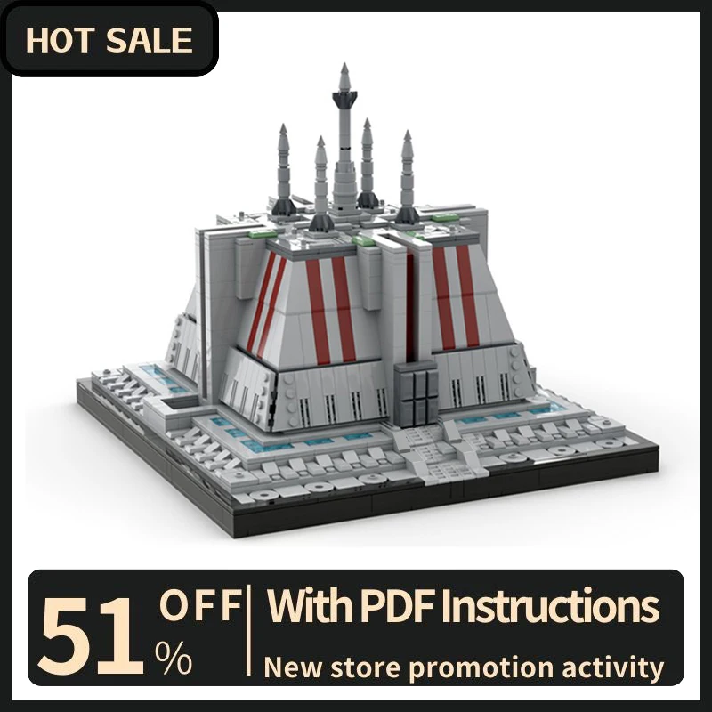 

Новинка, 1493 шт., знаменитая звезда, боевой фильм, Moc Temple, строительные модели, блоки, креативные идеи «сделай сам», детские игрушки, подарки на день рождения, Рождество