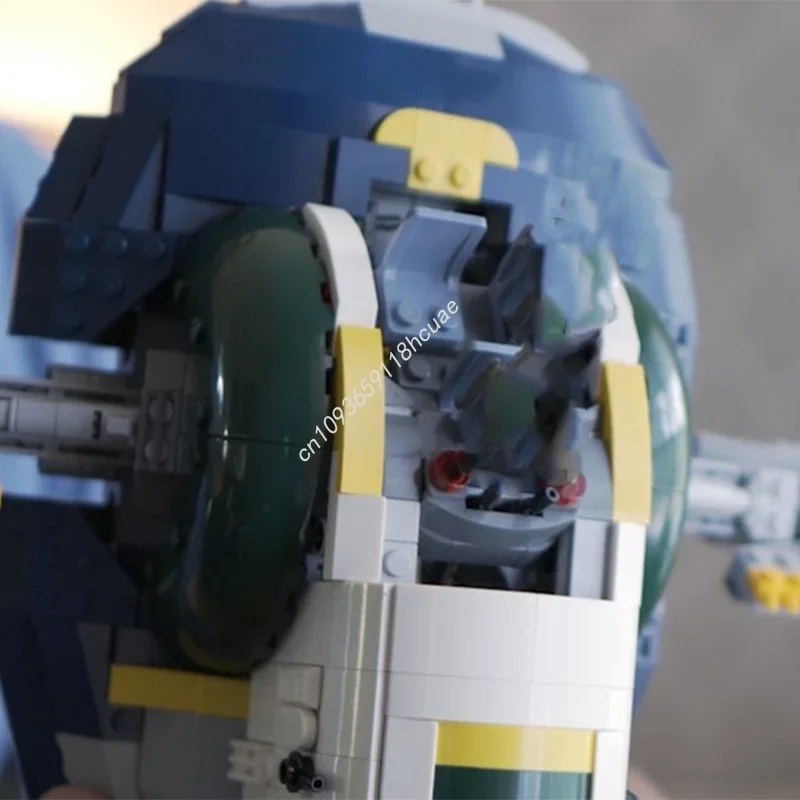 1041pcs MOC Jango S Slave 1 Star Battle Model Building Blocks Toy Construction Creative Idea Christmas Gift Education Brick view 2