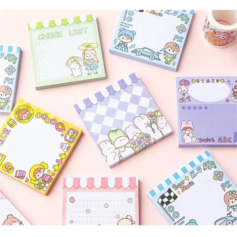 ملاحظات لاصقة لطيفة على شكل حيوانات كرتونية ، وسادات مذكرات عالية الجودة مع لاصق قابل للإزالة ، هدايا كاواي عملية ممتعة للقرطاسية