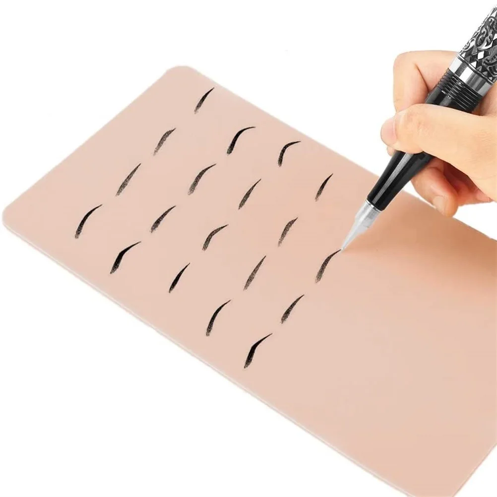 

3Pcs Blank Practice Skin for Tattooing Flexible Silicone Surface Double Sided Usage Compatible with Needles Machines Outlining