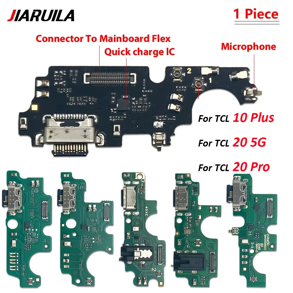 

10Pcs, Charging Flex Cable For TCL 10 Plus 10 SE 20 Pro 5G 20R 5G 20Y T6025 USB Dock Connector Charger Port Replacement Parts