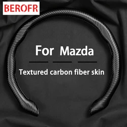 Car Suede Steering Wheel Cover  Sweat-absorbin For Mazda 3 5 6 323 626 CX-3 CX-4 CX-5 CX-7 CX-9 Axela 6 RX8 7 MX3 MX5