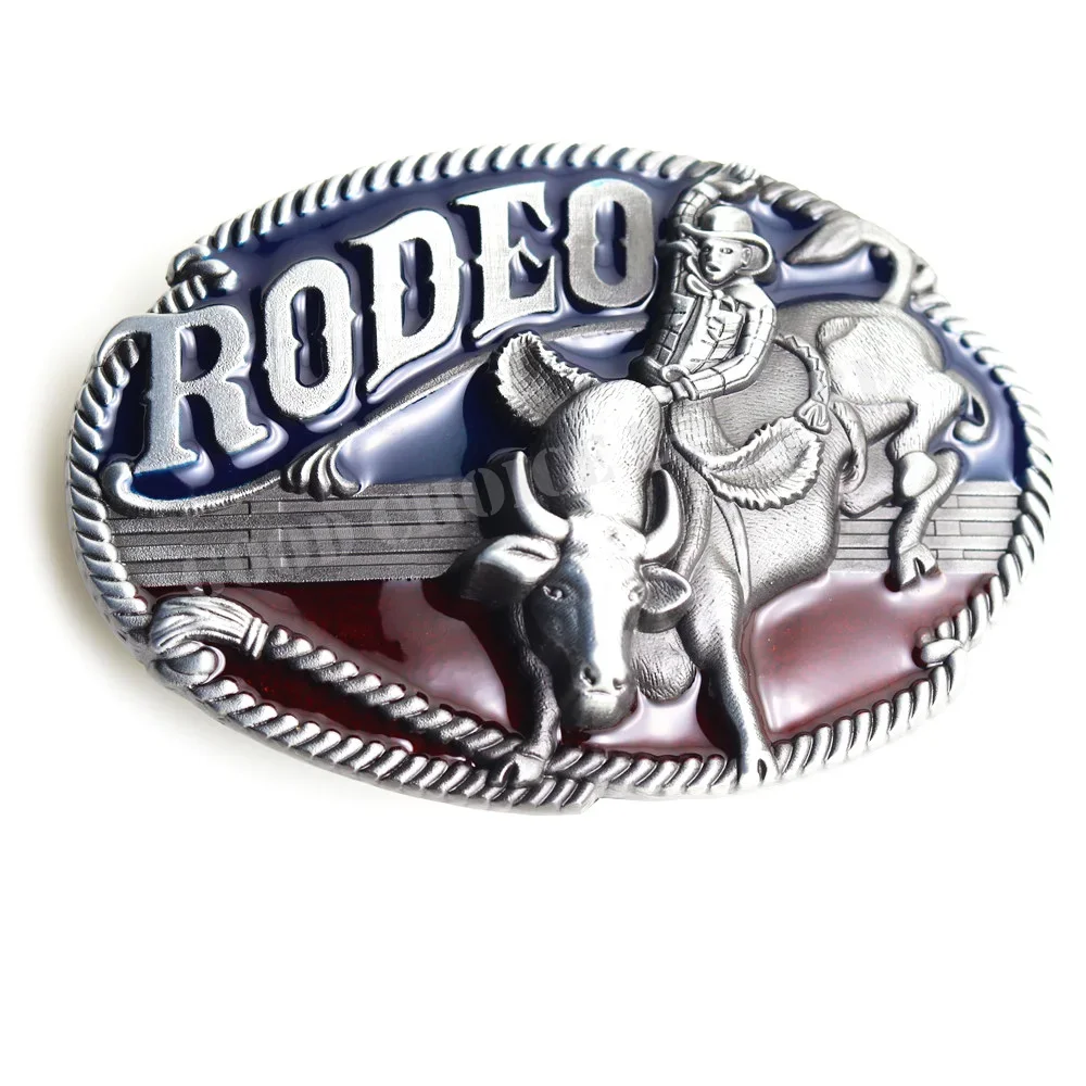 Zinc Alloy TORERO West Cowboy Men's Belt Buckle for Men,Matador/Bullfighter,Artificial Antique Silver Finishing