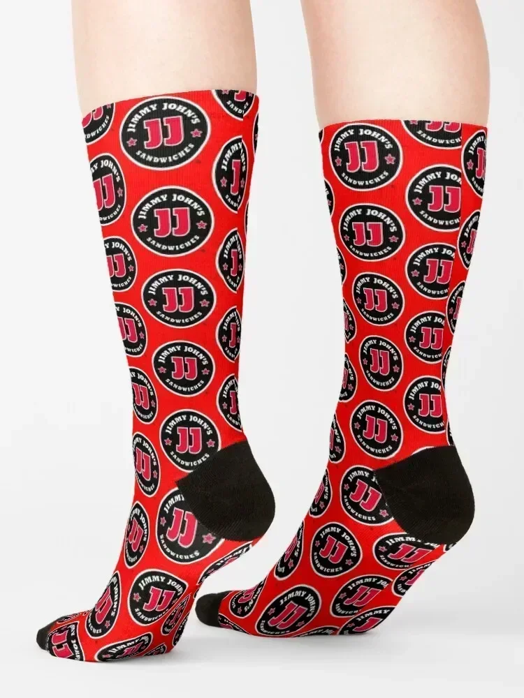 jimmy john's restaurant logo Socks professional running sheer Antiskid soccer man Men Socks Luxury Brand Women's