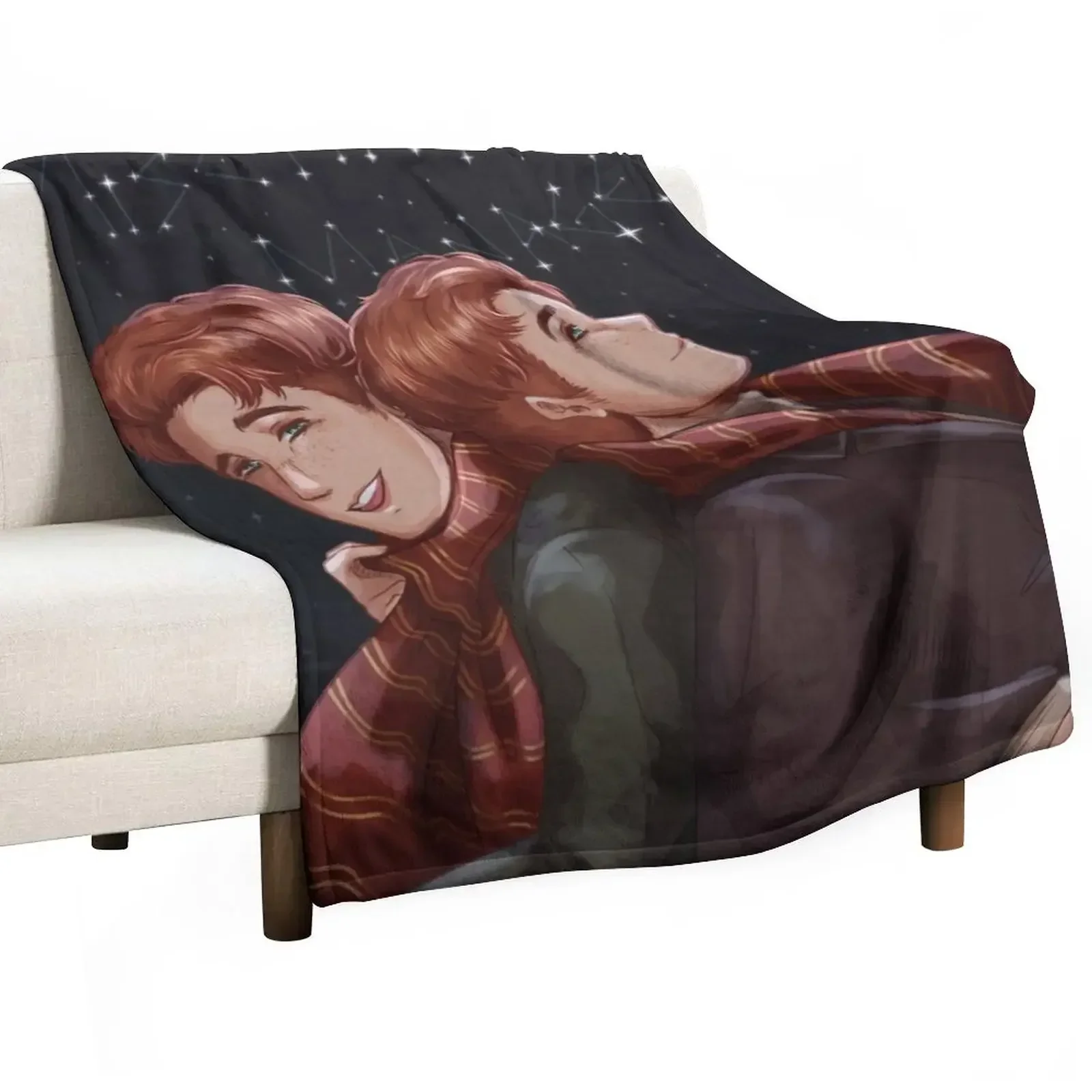 

Fred and George Throw Blanket Luxury Designer Personalized Gift Giant Sofa Beach Blankets