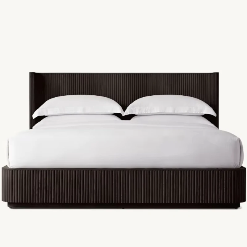 

Luxury Furniture Bed Frame Wooden Bed Bedroom Oak Bed