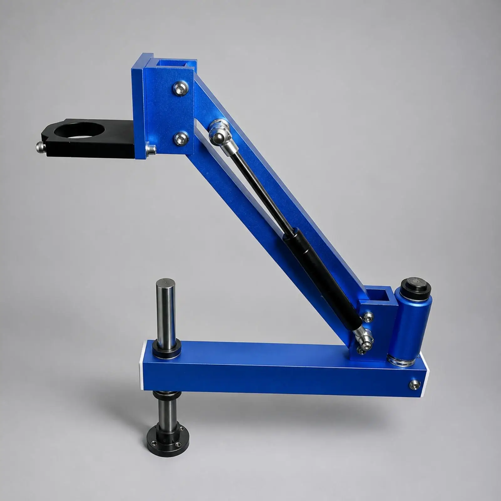 Hand Drill Holder with Clamping Flange Spring-Assisted Articulated Drill Support Stable Screw-Threading Tool Support Bracket for