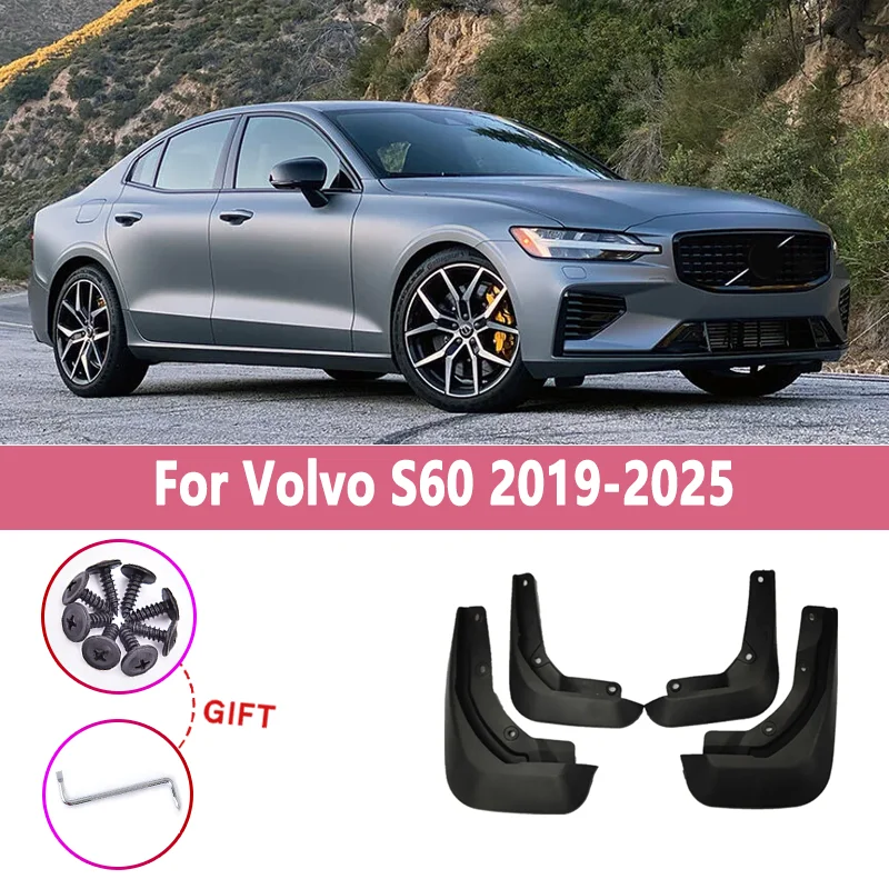 

Брызговики для Volvo S60 2019-2025, 4 шт./компл., защита от брызг, автомобильные аксессуары
