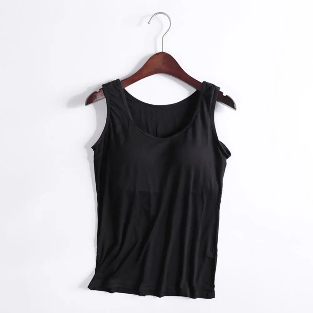 

Slim-fitting Tank Top Women Slim-fit Tank Top Breathable Slim Fit Tank Tops for Women O-neck Padded Vest Racerback Sports