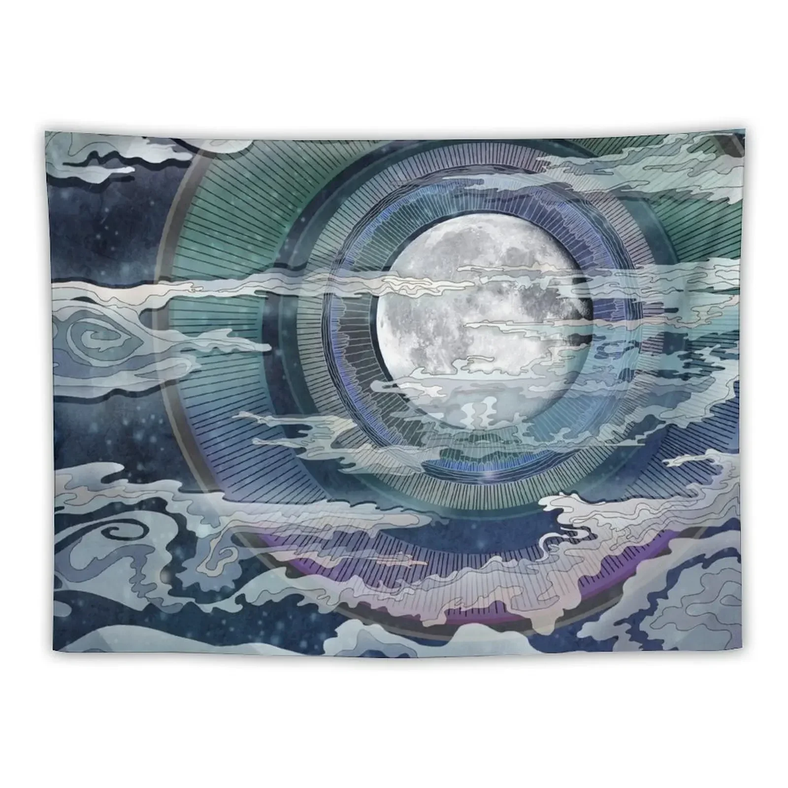 Moon Glow III Tapestry Cute Room Decor Luxury Living Room Decoration Tapestry