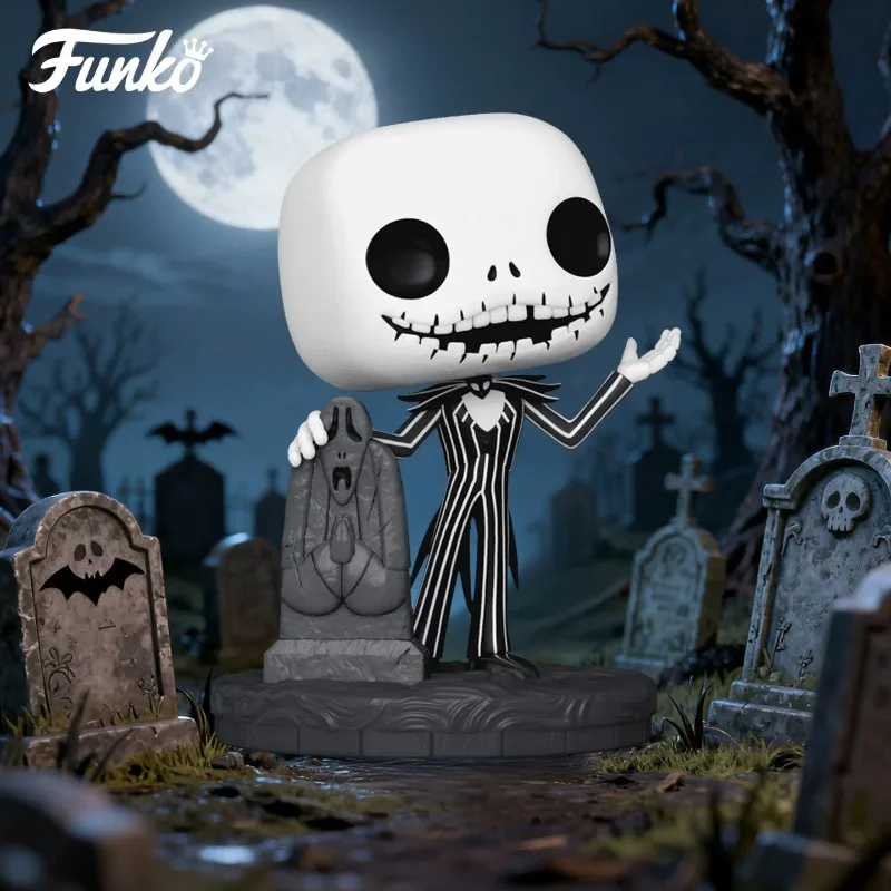 Funko Pop Disney Jack Skellington Vinyl Figure Official Collectible Cartoon Merch Home Desk Decor Gift for Animation Enthusiasts - view 2