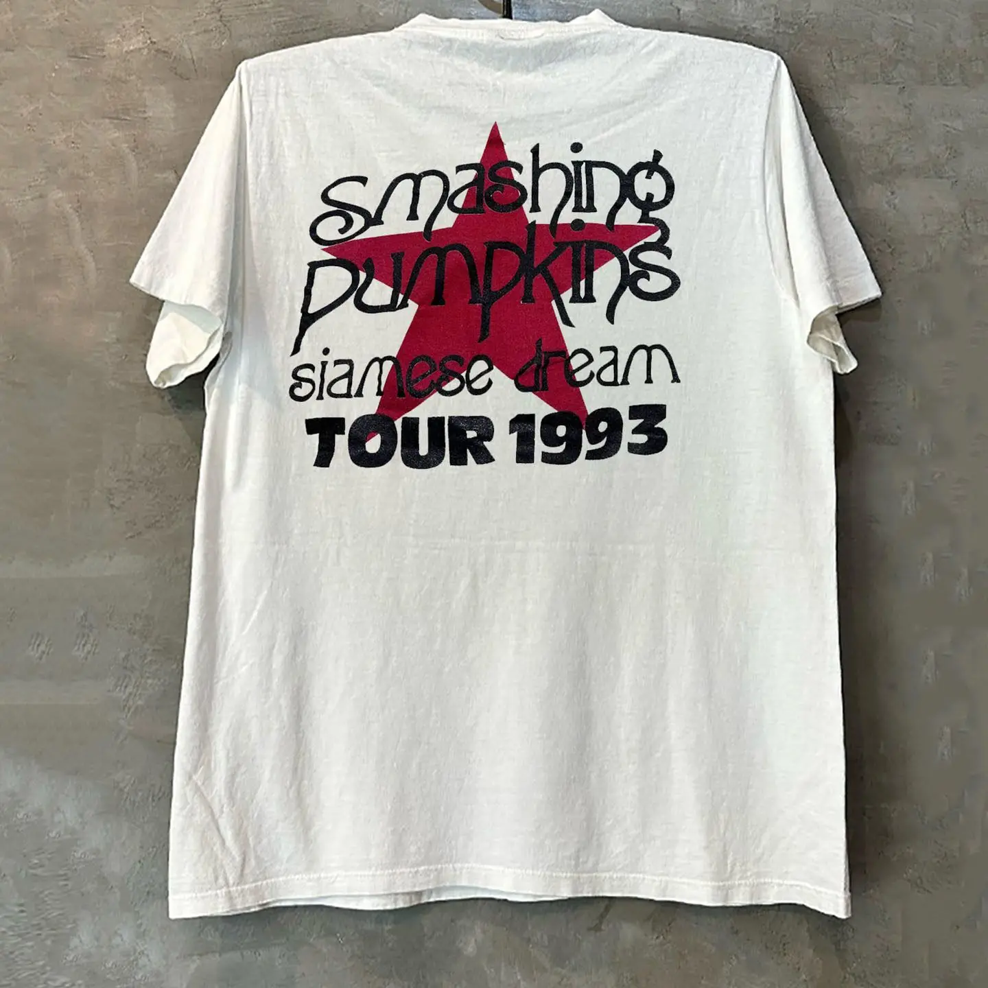 The Smashing Pumpkins - Vintage Gothic Heavyweight Cotton Short-Sleeved T-Shirt for The High Street Trend