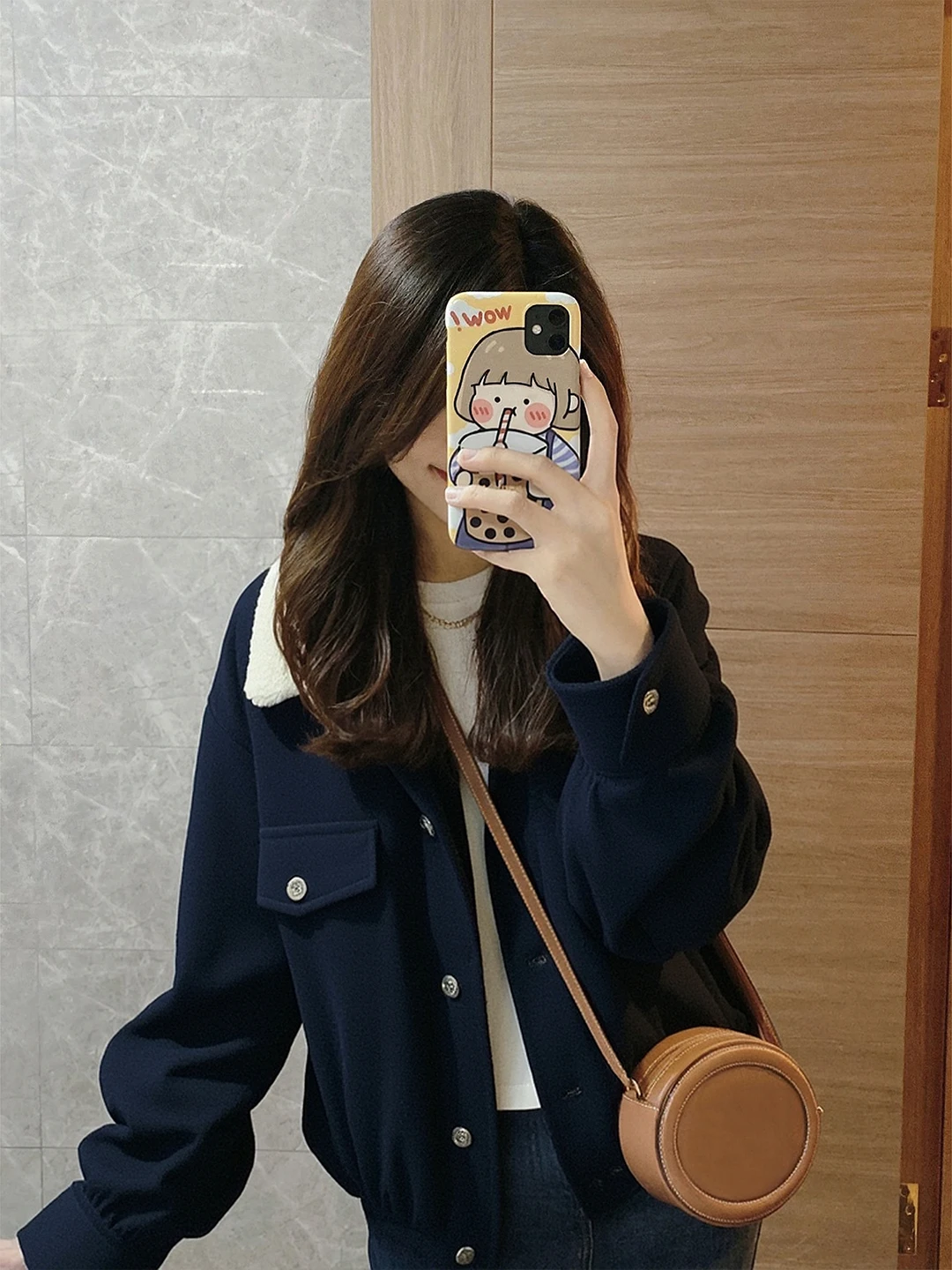 

Faionable Unique Corduroy Workwear Jaet Women's Autumn Winter ort Sle Versatile Fraance Sle Top Coat