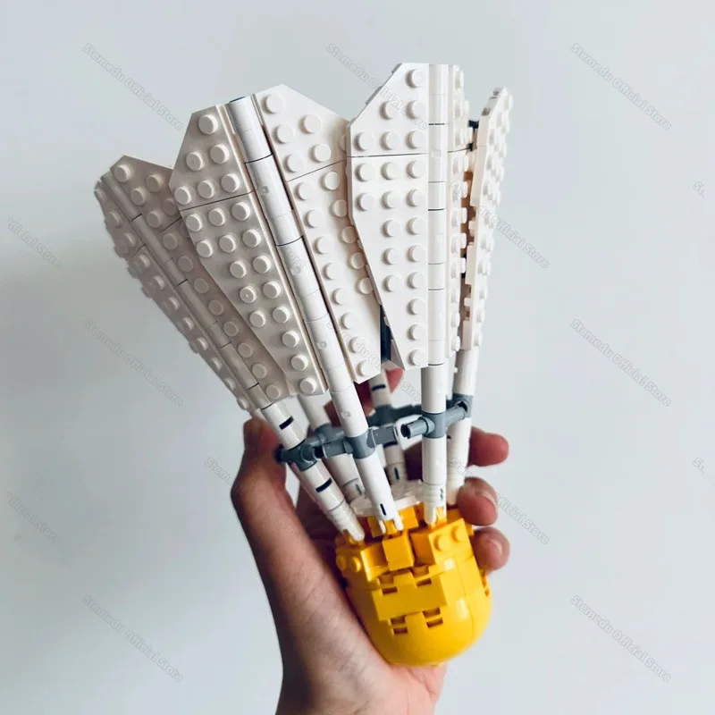 MOC الإبداعية ضخمة الريشة الطوب نموذج اللبنات لغز الجمعية الطوب الفني سلسلة رياضية ديكور الحلي لعبة هدية