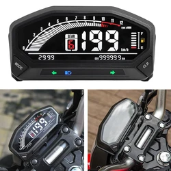 10000RPM Moto Dashboard Display Speedometer Waterproof  Adjustable Parameters Fuel Quantity Six Grid Display with Digital Sensor