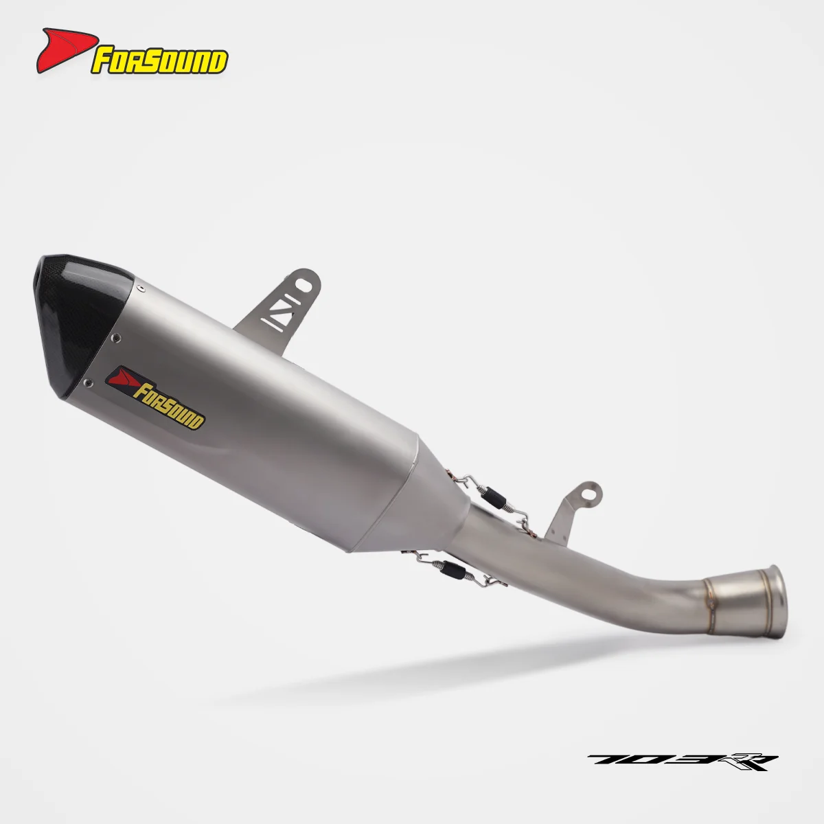 For Zontes 703RR Undertail Mid+Rear Exhaust System Slip-On Design Easy Installation Perfect Fit Motorcycle Modified Exhaust Pipe