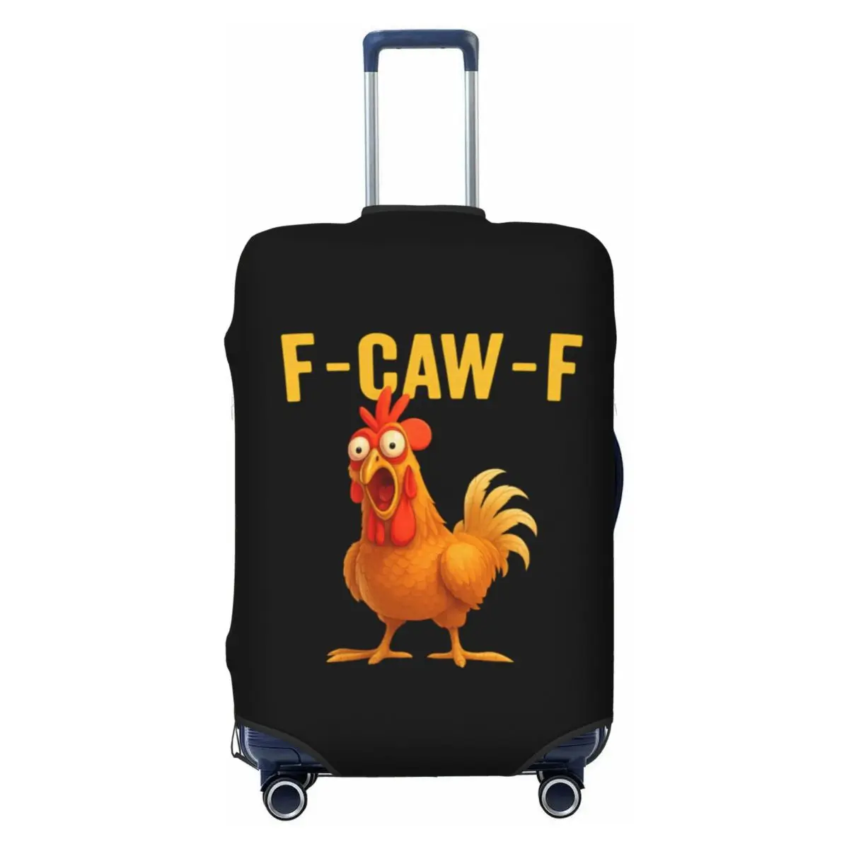 غطاء حقيبة دجاجة مضحك مخصص F Caw F أغطية حماية للأمتعة قابلة للغسل مقاس 18-32 بوصة #1