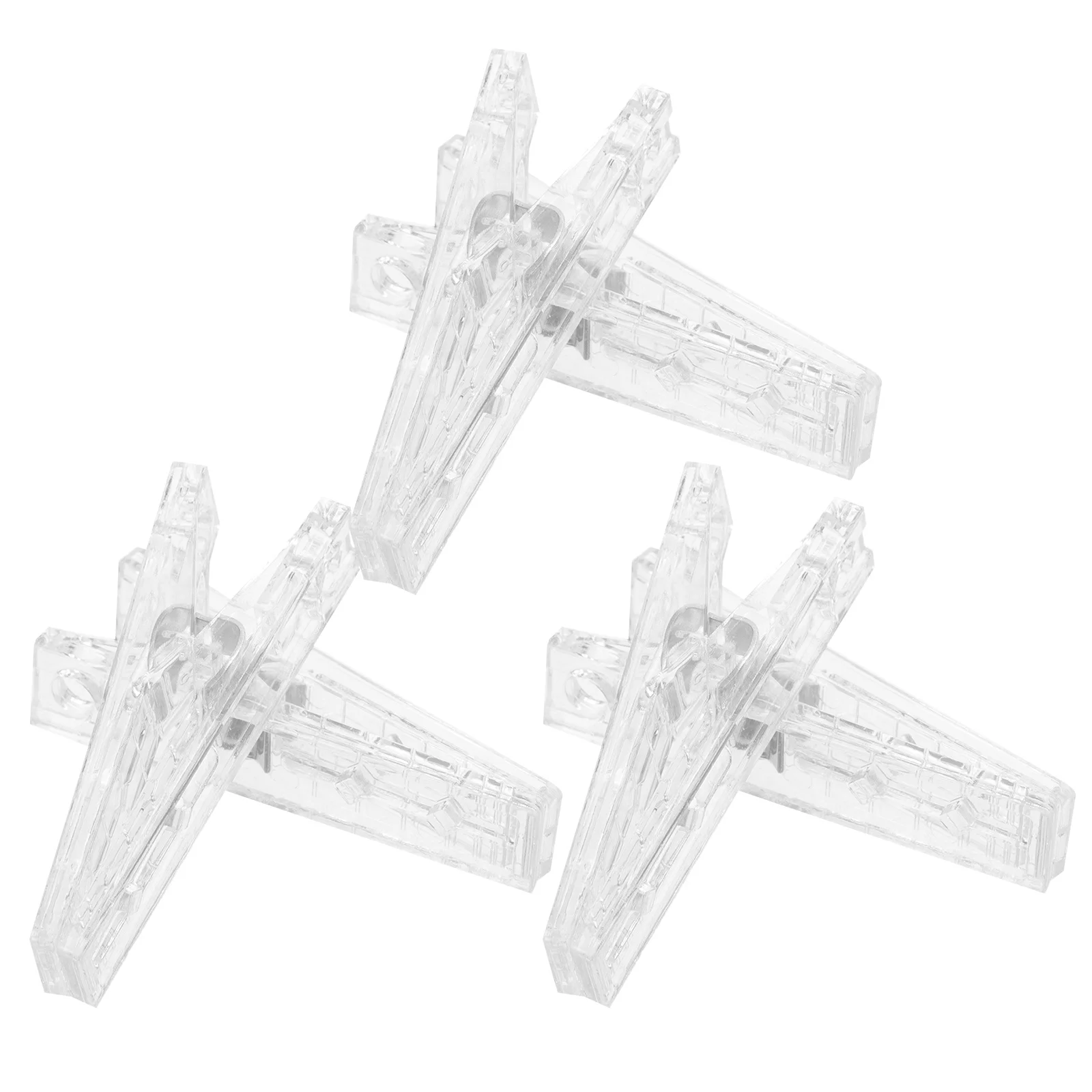 6Pcs Plastic Clips Secure Hold Anti-Slip Texture Clips for Home Sewing Projects Craft Workshops Photo Hanging Reusable Clamping