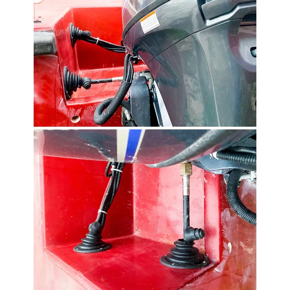 2.76in موتورويل تزوير كابل التمهيد بولي كلوريد الفينيل محرّك القارب الأسود غطاء بئر ثقب غطاء الحلقات البحرية الهندسة الإبحار #1