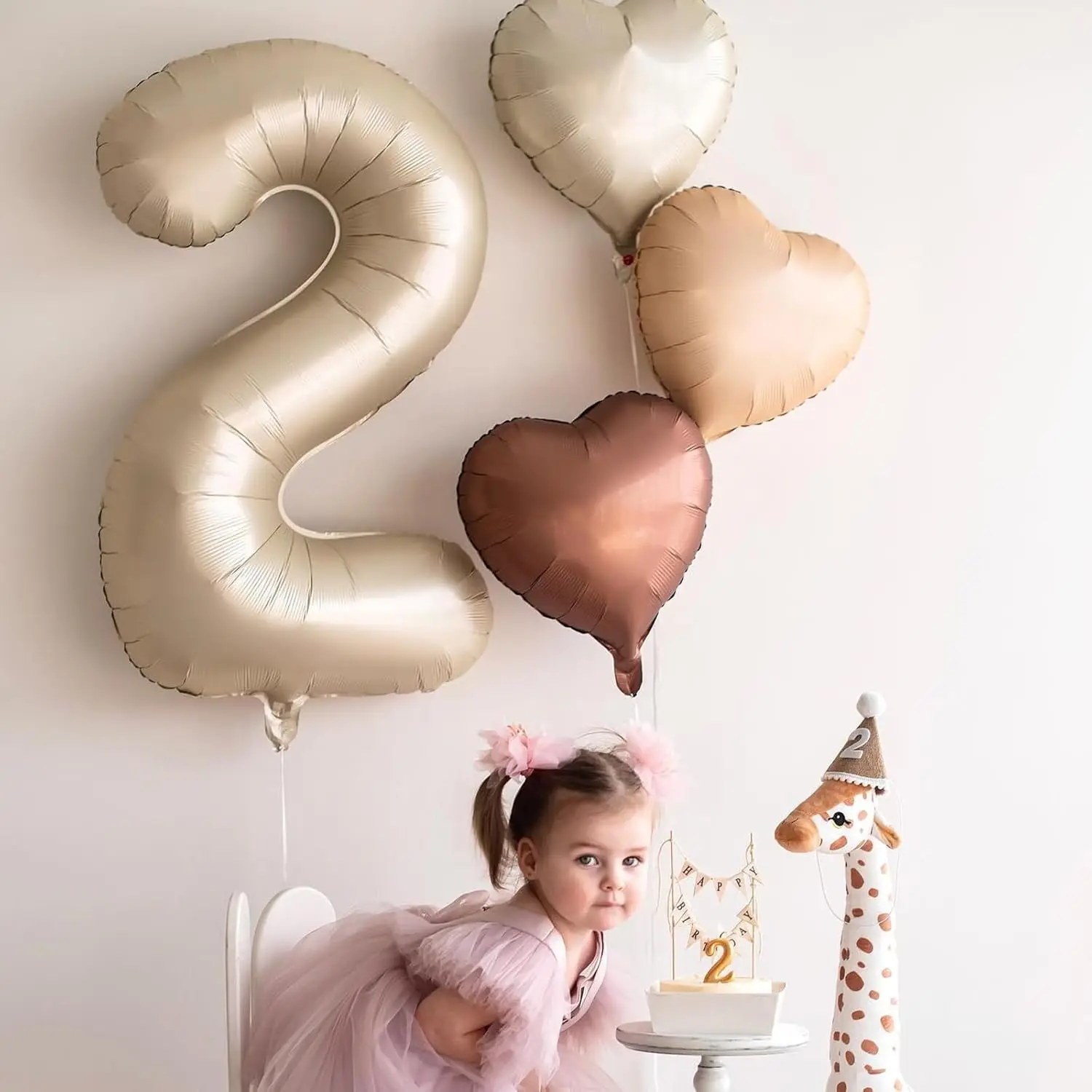 20/10 Stück cremefarbene Herz-Folienballons, 45,7 cm, matt, rosa, blau, Herzballon für Valentinstag, Hochzeit, Boho, Geburtstag, Helium, Globos – Detail 40