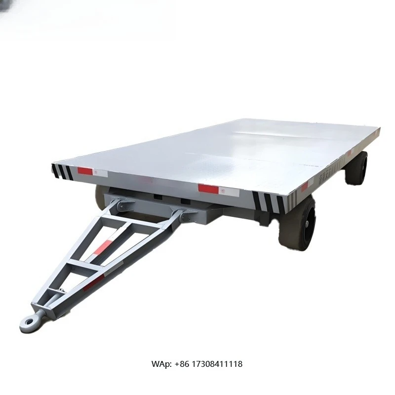 Small Flatbed Trailer Factory New Material Handling Cart for Cargo Transfer for Home Use Restaurants