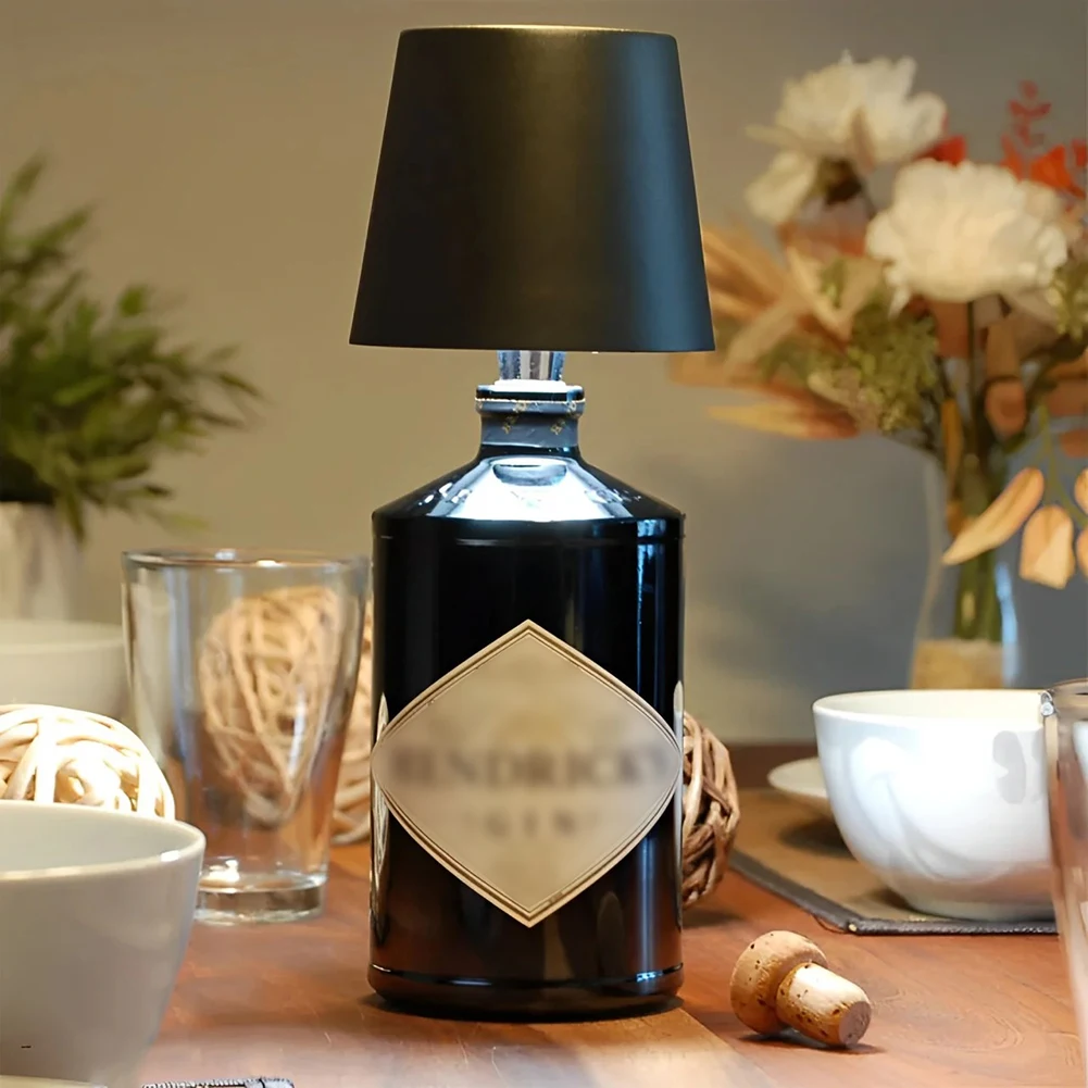 

Touch Dimmable Wine Bottle Decorative Light LED Table Lamp Rechargeable 2000mAh Pridola Bottle Lamp for Parties Bars Restaurants