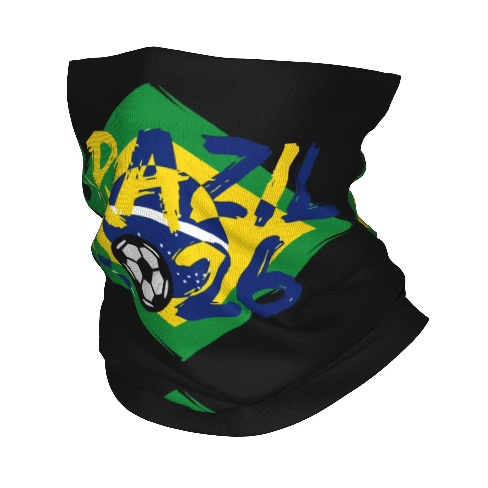 Brazil Football Match 2026 Bandana Neck Cover Printed  Balaclavas Mask Scarf Warm Headband Running for Men Women Adult Winter