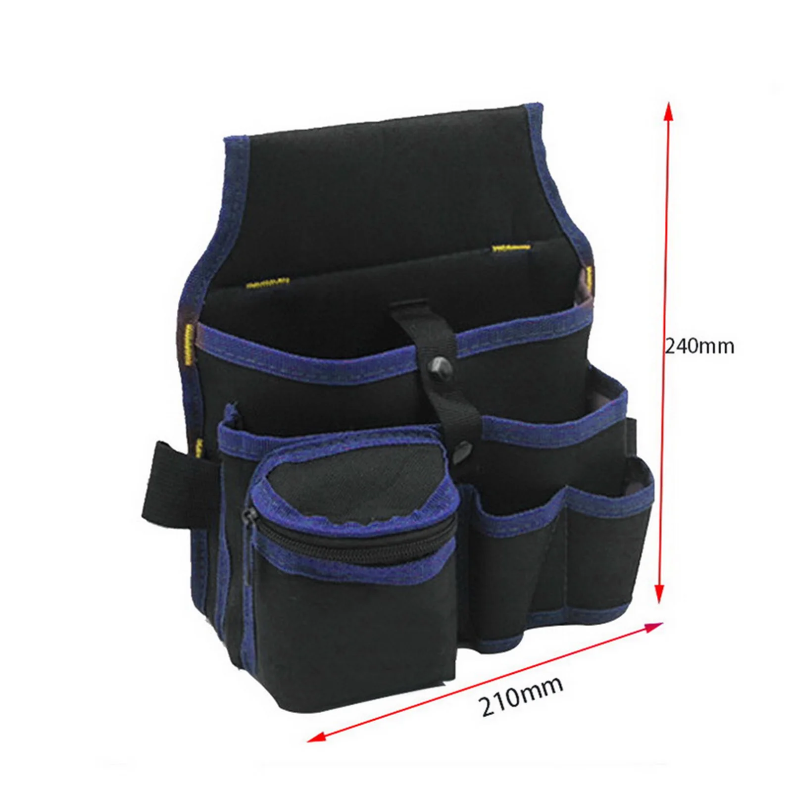 Gardening Tool Waist Bag Belt Waterproof Practical Tool Belt Pouch Carpenter blue edges