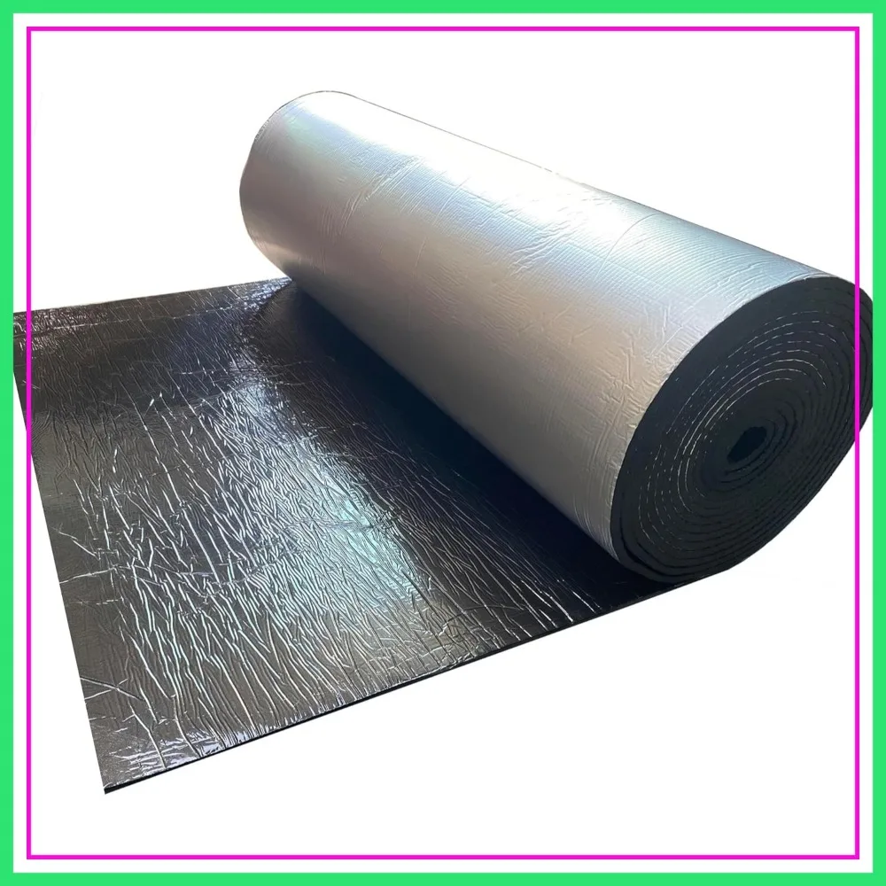 394 Mil 108 Sqft Car Sound Deadening & Heat Insulation Mat for Auto Hood Engine Roof Door Trunk