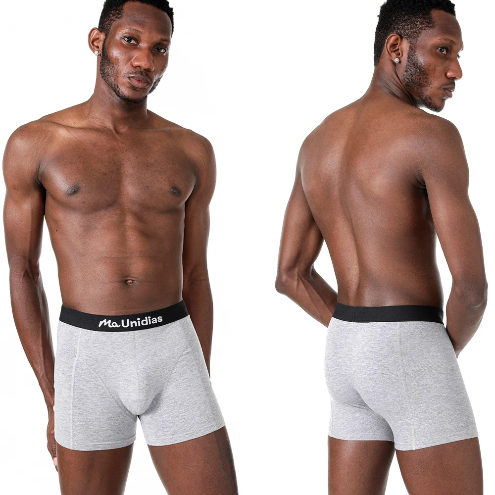 3 قطعة/الحزمة رجل السروال القطن الملاكم قصيرة ملابس داخلية جيدة التهوية للرجل الملاكمين تمتد الرجال سراويل مثير أوم هدية #2