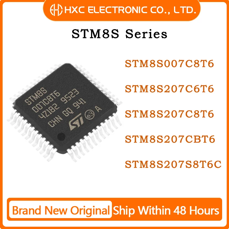 

5PCS STM8S007C8T6 STM8S207C6T6 STM8S207C8T6 STM8S207CBT6 STM8S207S8T6C Brand New Original