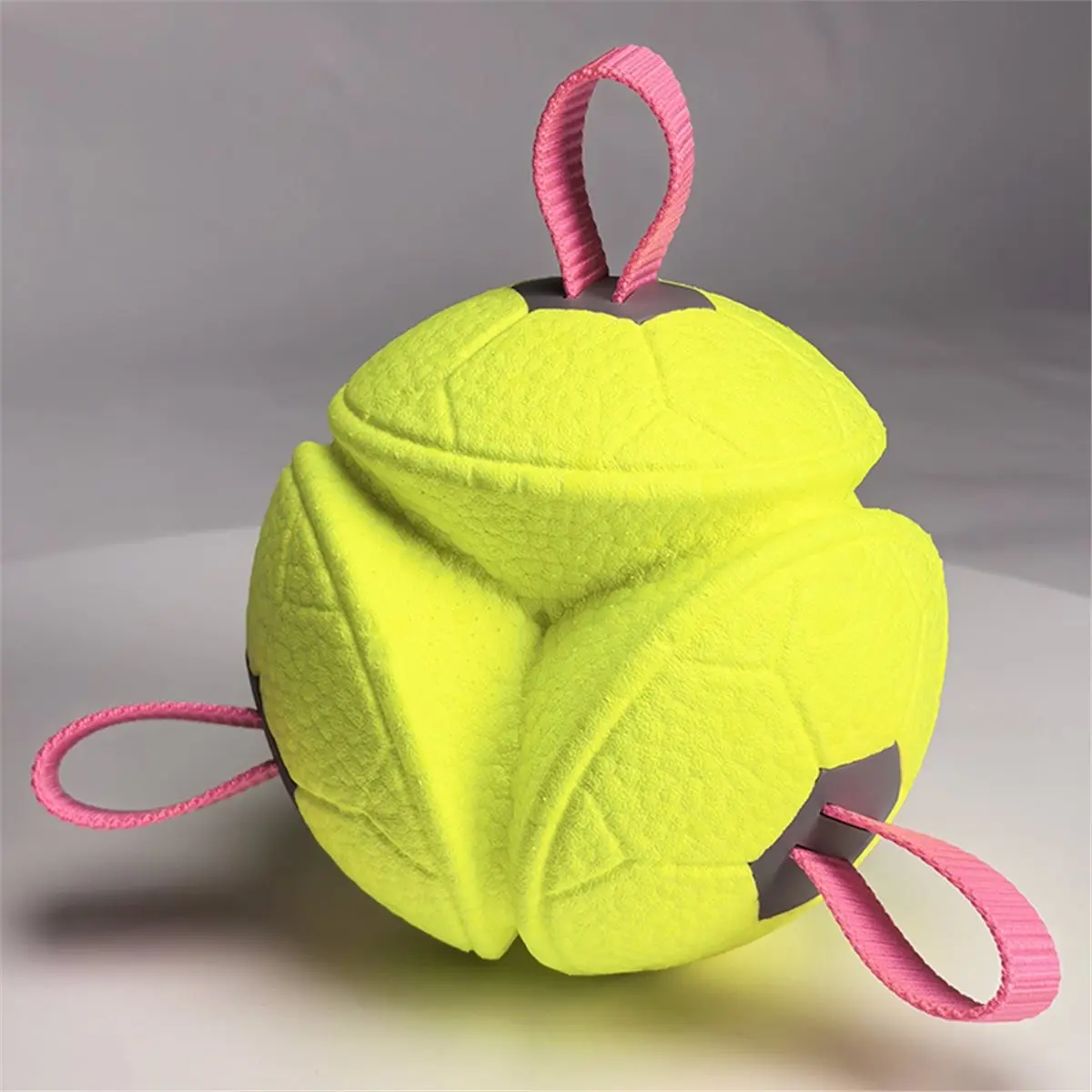 AA83 Dog Soccer Chew Toy with Rope - Interactive Fetch Ball for Puppy, Pet Tug-of-War Training Toy view 3
