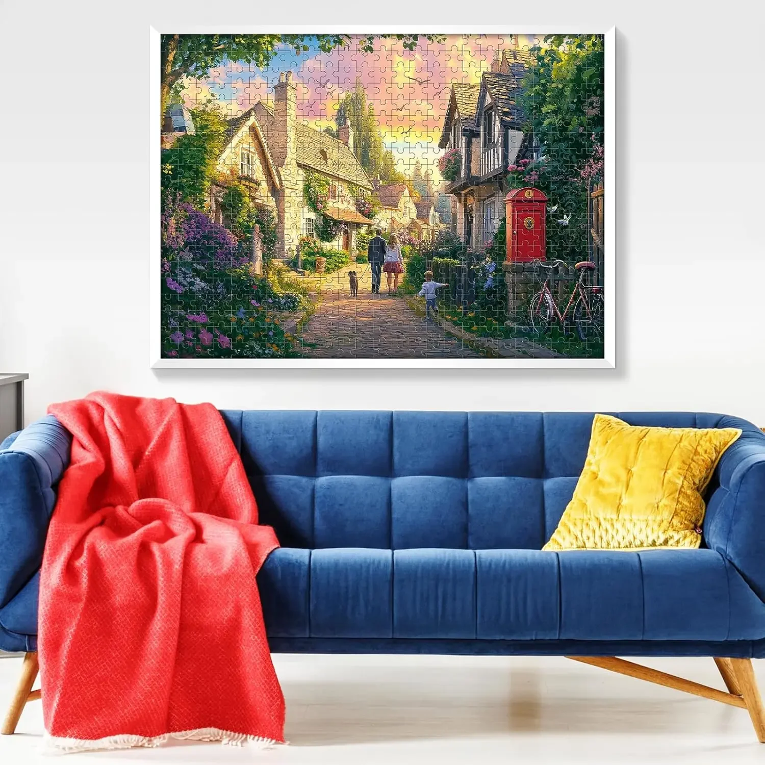 Wooden Puzzle Sunset Strolls 1000/500/300 Pcs for Adult Jigsaw Puzzle Bedroom Gameroom Livingroom Home Decor Birthday Gift