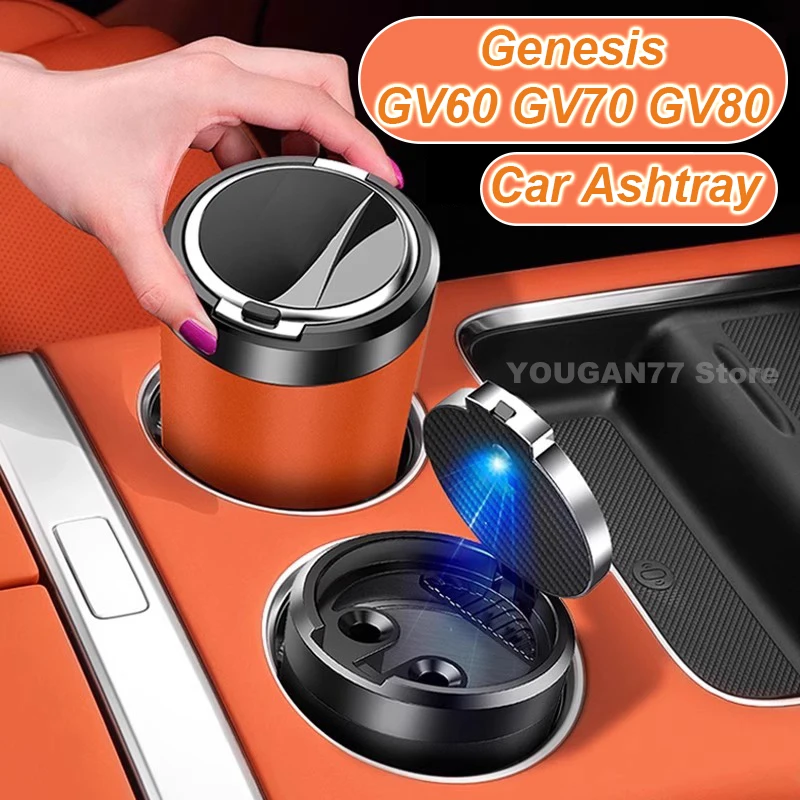 

Car Ashtray For Genesis GV60 GV70 Electrified GV80 Coupe G80 Electrified G90 G70 The latest styles of 2025 Ashtray Accessories