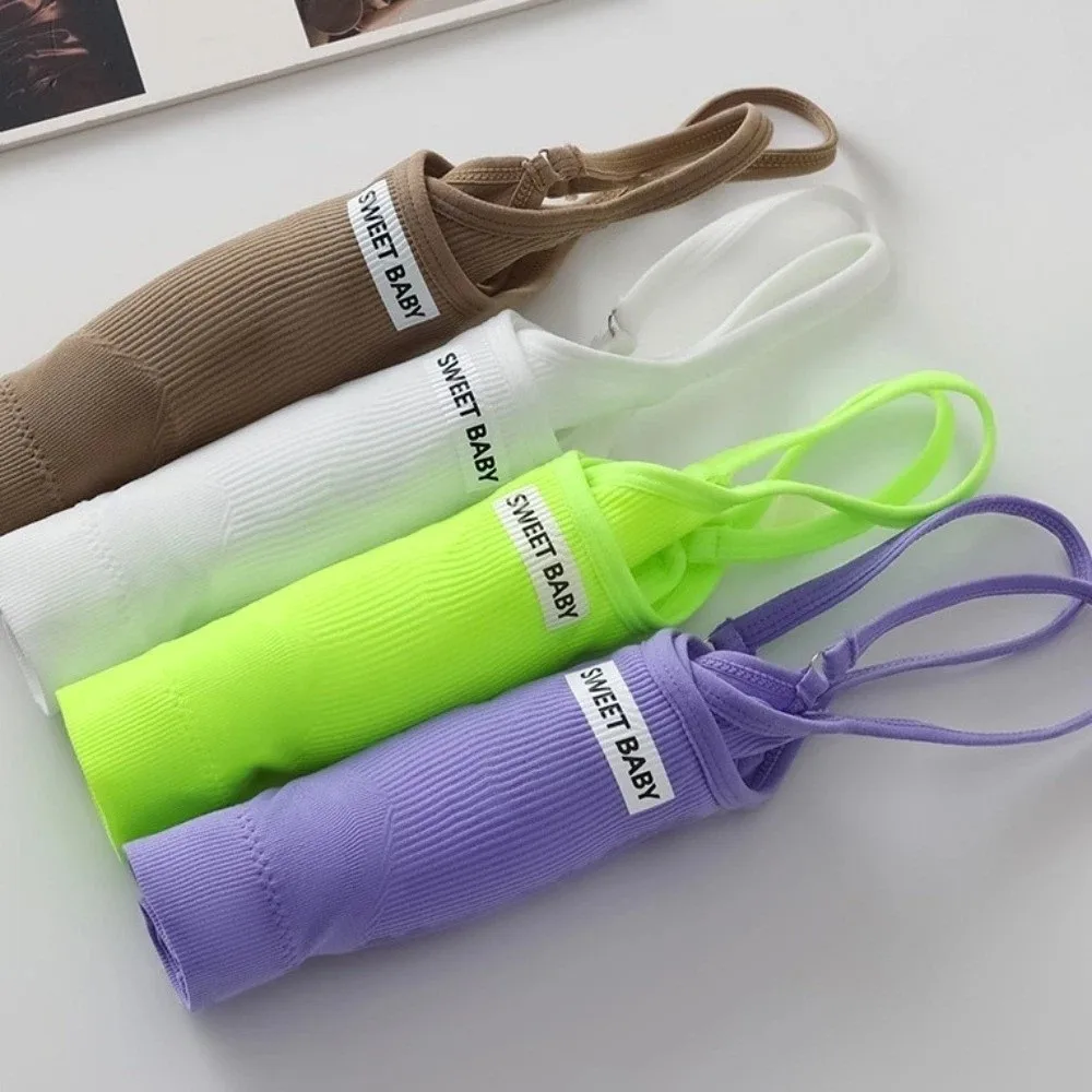 

Super Stretchy Women's Sports Clothing Set Sportswear Sleeveless Vest Underwear Shorts Pants Kit Solid Color Slim Fit