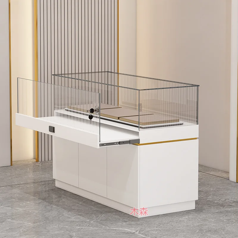 

Шкаф-витрина для ювелирных изделий по индивидуальному заказу, мобильные очки, стеклянная витрина, музейный нефритовый стенд для артефактов, счетчик торгового центра