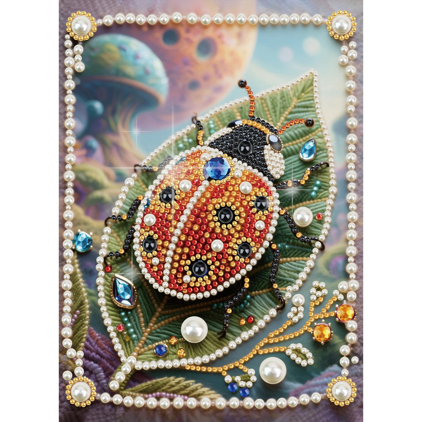 Art Craft Ladybug - DIY İnci Elmas Sanat Boyama Kitleri,