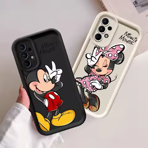 Disney Mickey Minnie Mouse Phone Case For Samsung Galaxy A14 A15 5G S21 S22 S23 S245G FE Plus Ultra A25 A35 A52 A53 A54 A55 5G